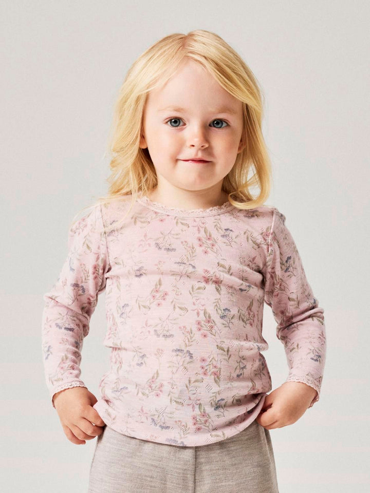 NMFWANG WOOL NEEDLE LS TOP NOOS