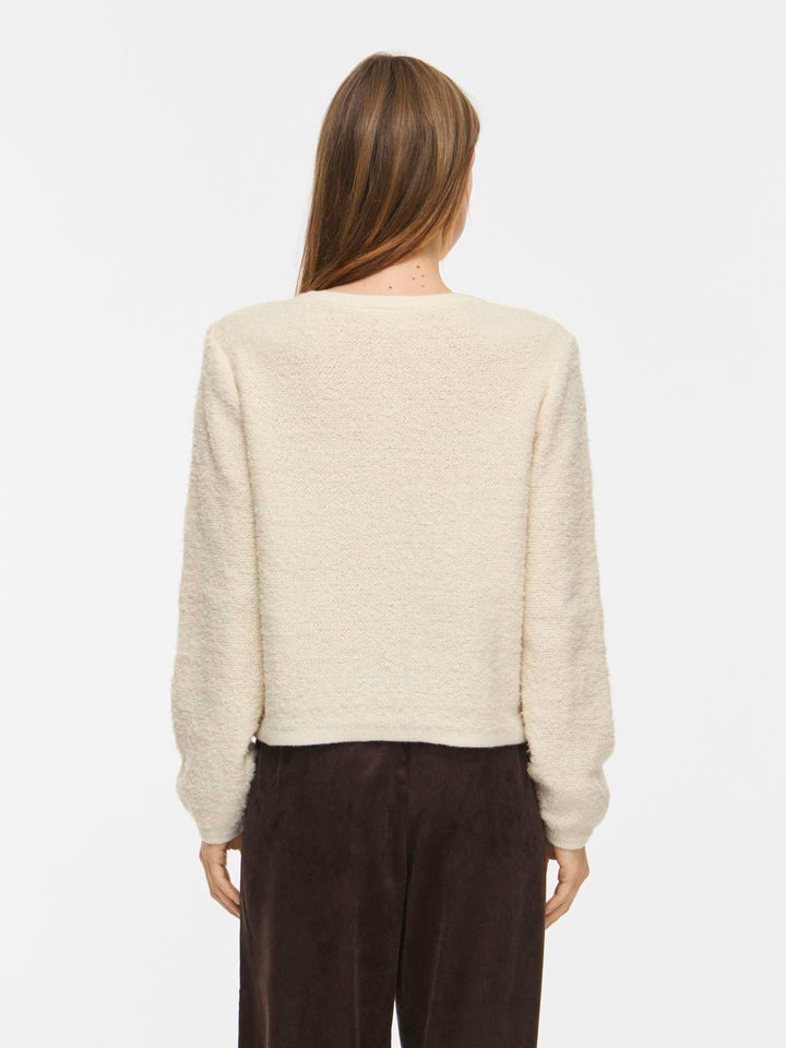 Vipigga O-Neck L/s Knit Jacket Noos
