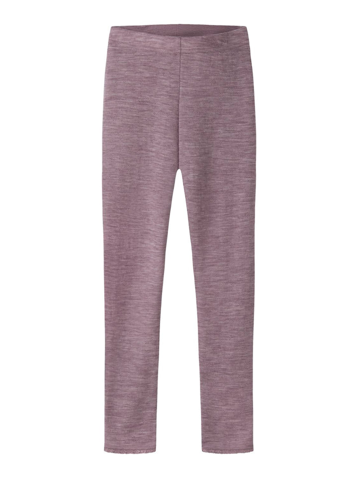NKFWANG WOOL NEEDLE LEGGING SOLID