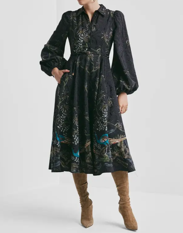 Jacquard Midi Dress
