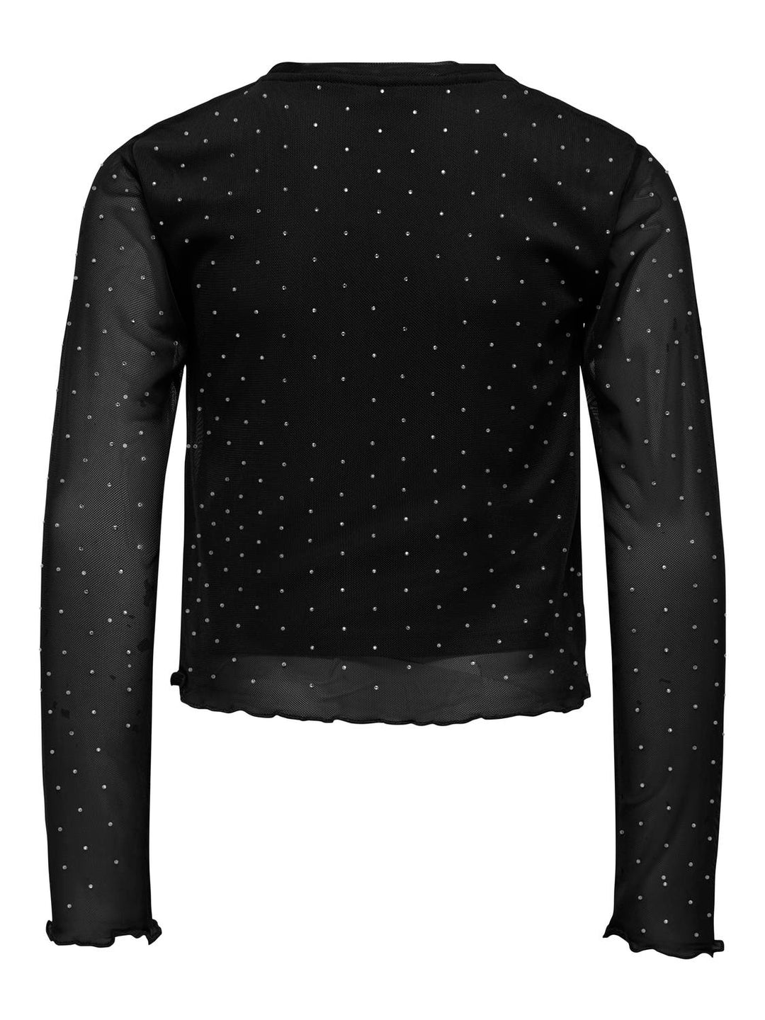 KOGJADA L/S RHINESTONE MESH TOP