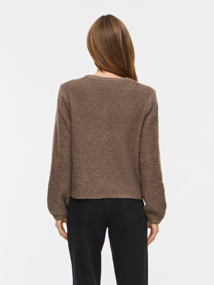Vipigga O-Neck L/s Knit Jacket Noos
