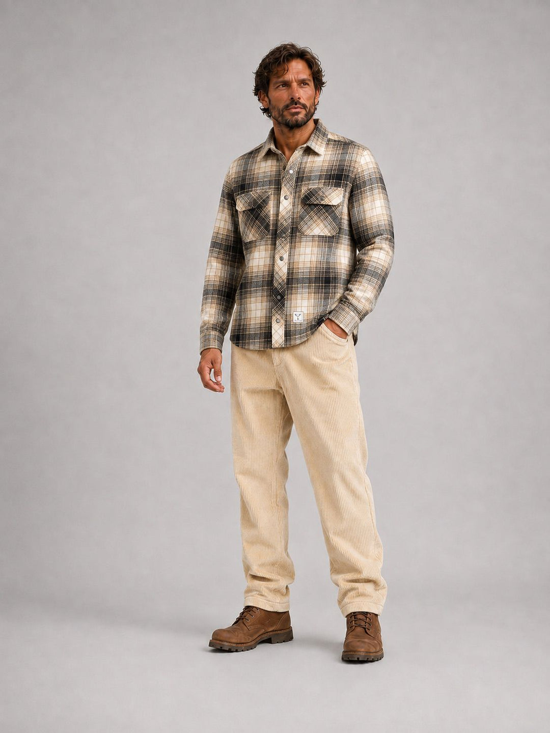New Adrian Cotton Check Shirt