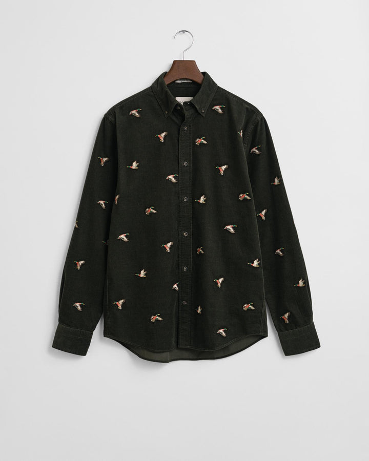 Reg Embroidered Corduroy Shirt