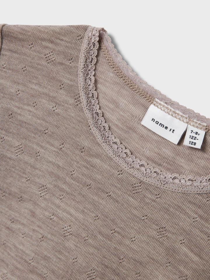 NKFWANG WOOL NEEDLE LS TOP