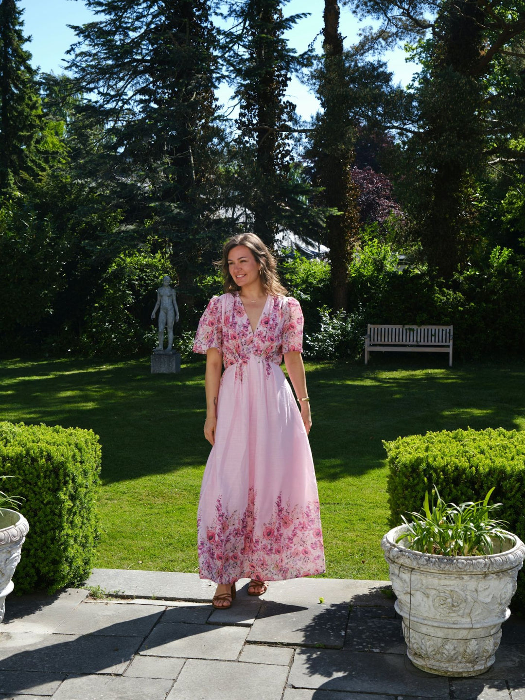 Serna Flower Print Dress