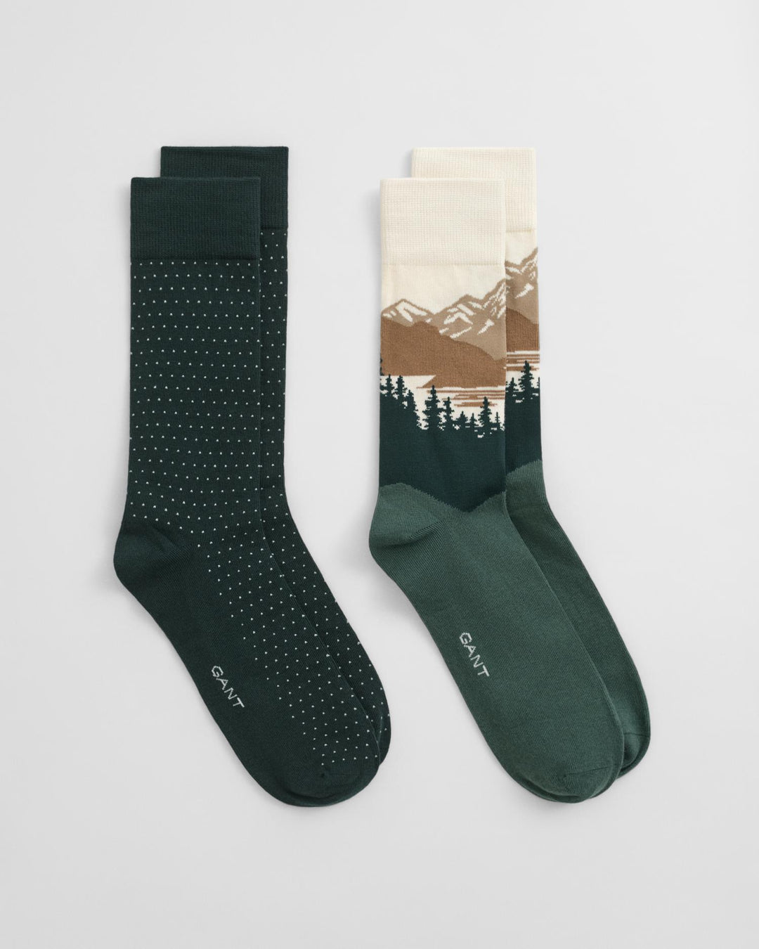Mountain Scenery Socks 2-Pack