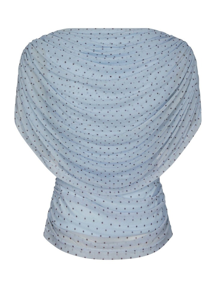 Cottuna Dot Drapy Mesh Top