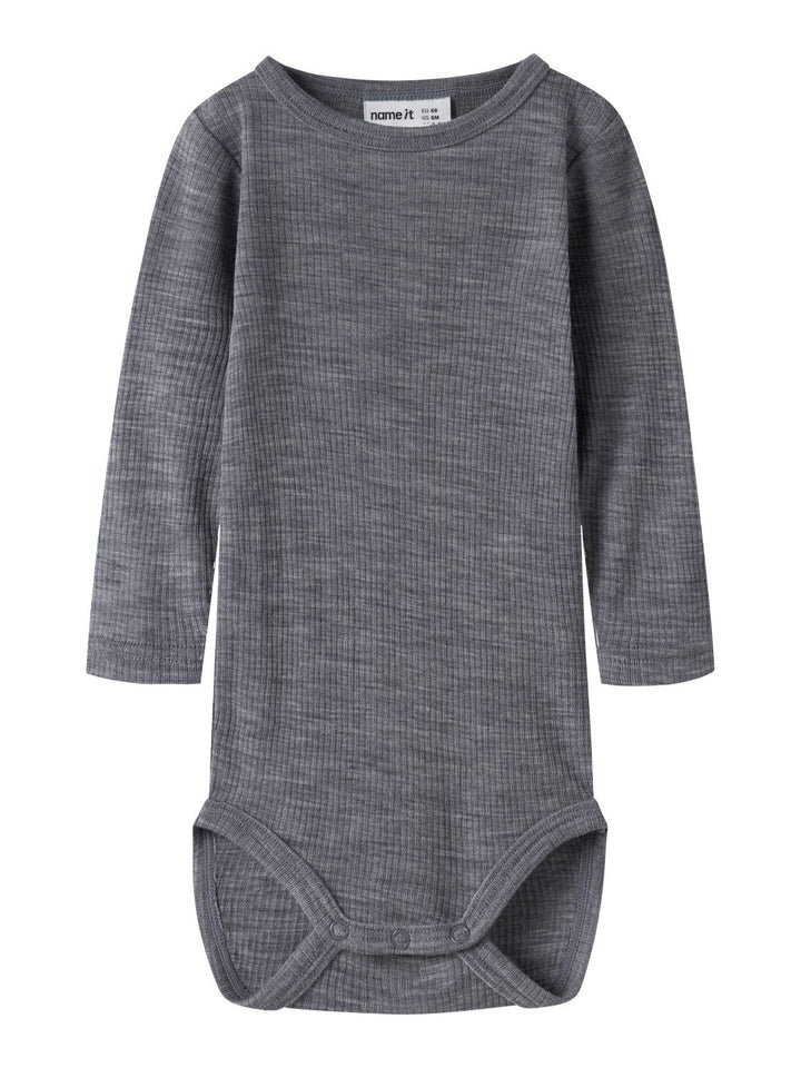 NBNWAX WOOL RIB LS BODY NOOS