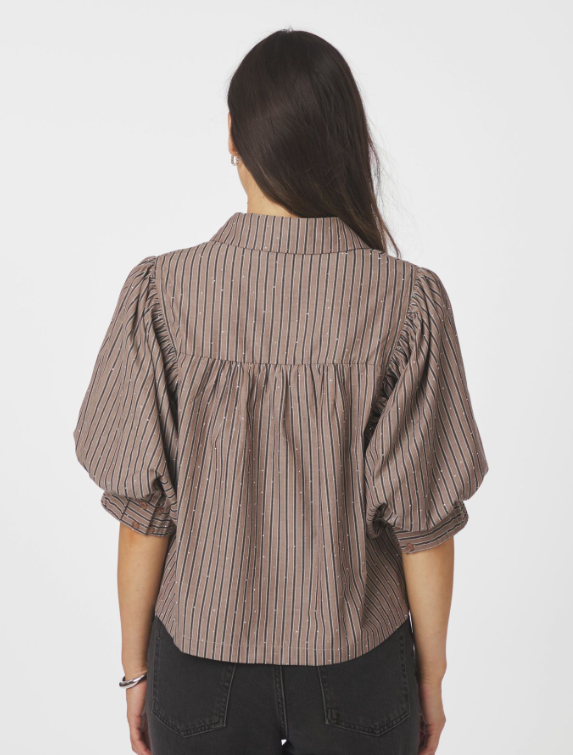 Etta Soft Stripe Stone Shirt