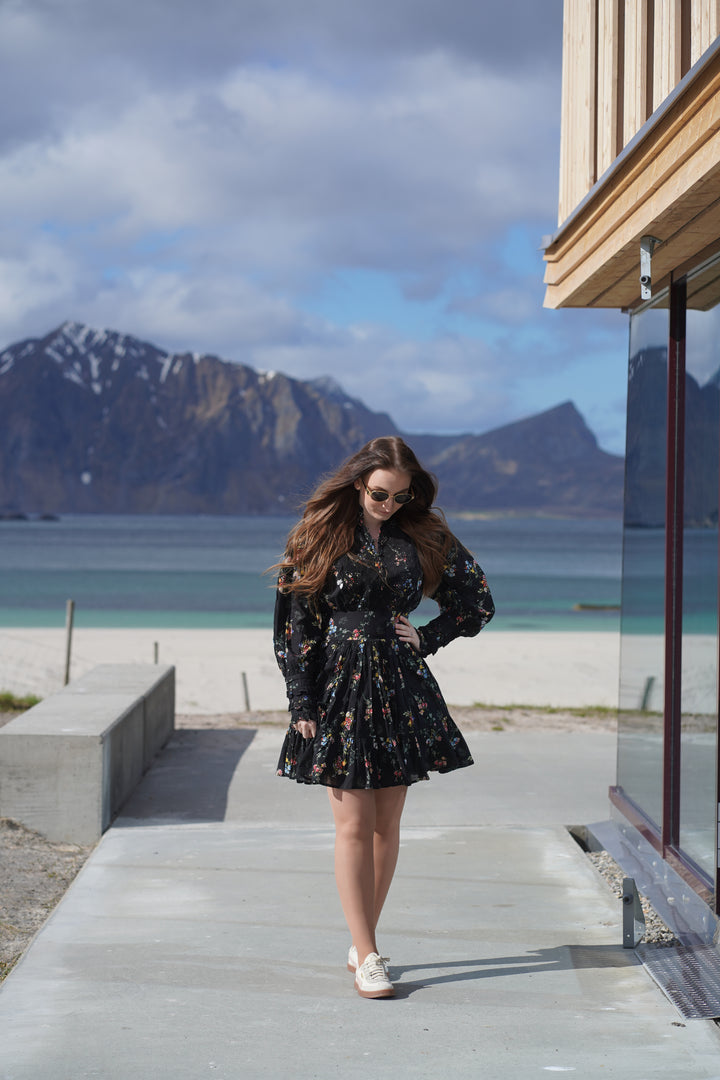 Cotton Slub Mini Dress