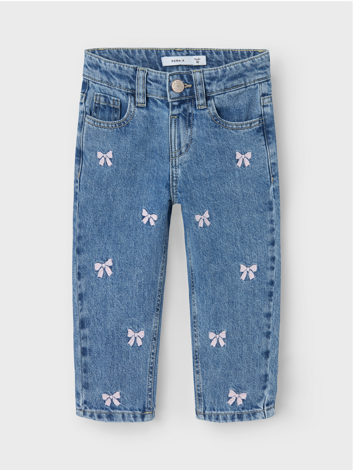 NMFBELLA MOM EMB JEANS