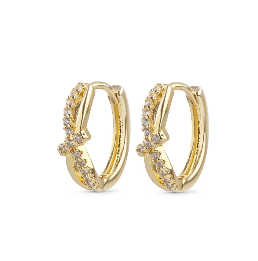 Marigold - Crystal Hoop Earrings