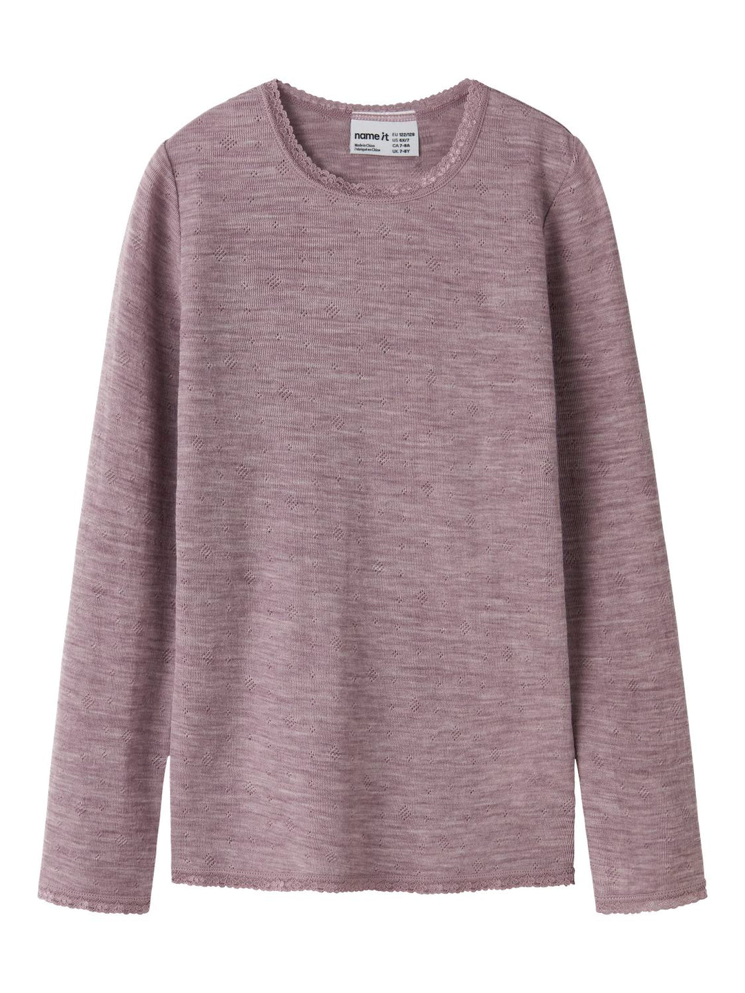 NKFWANG WOOL NEEDLE LS TOP SOLID
