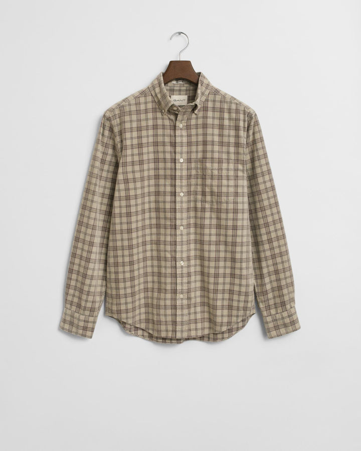 Reg Corduroy Check Shirt