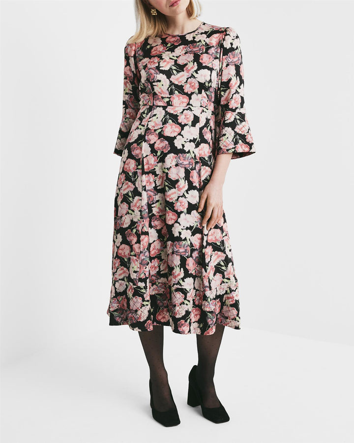 Satin Smocking Dress