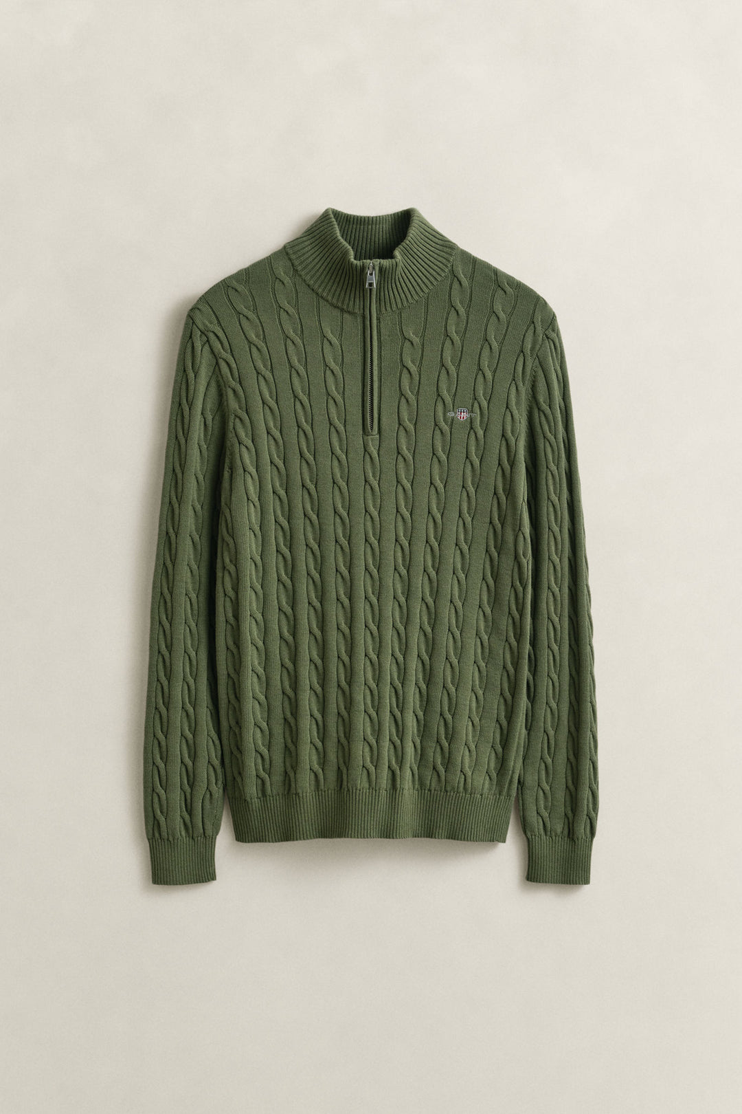 Cotton Cable Half Zip