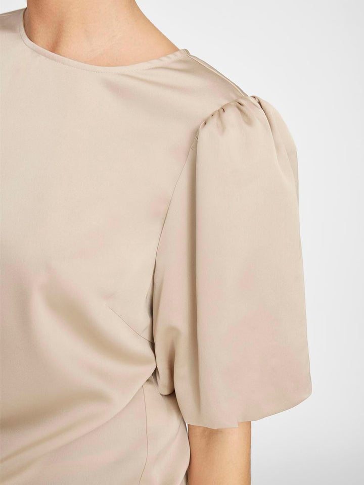 Viellette 2/4 Satin Puff Top - Noos