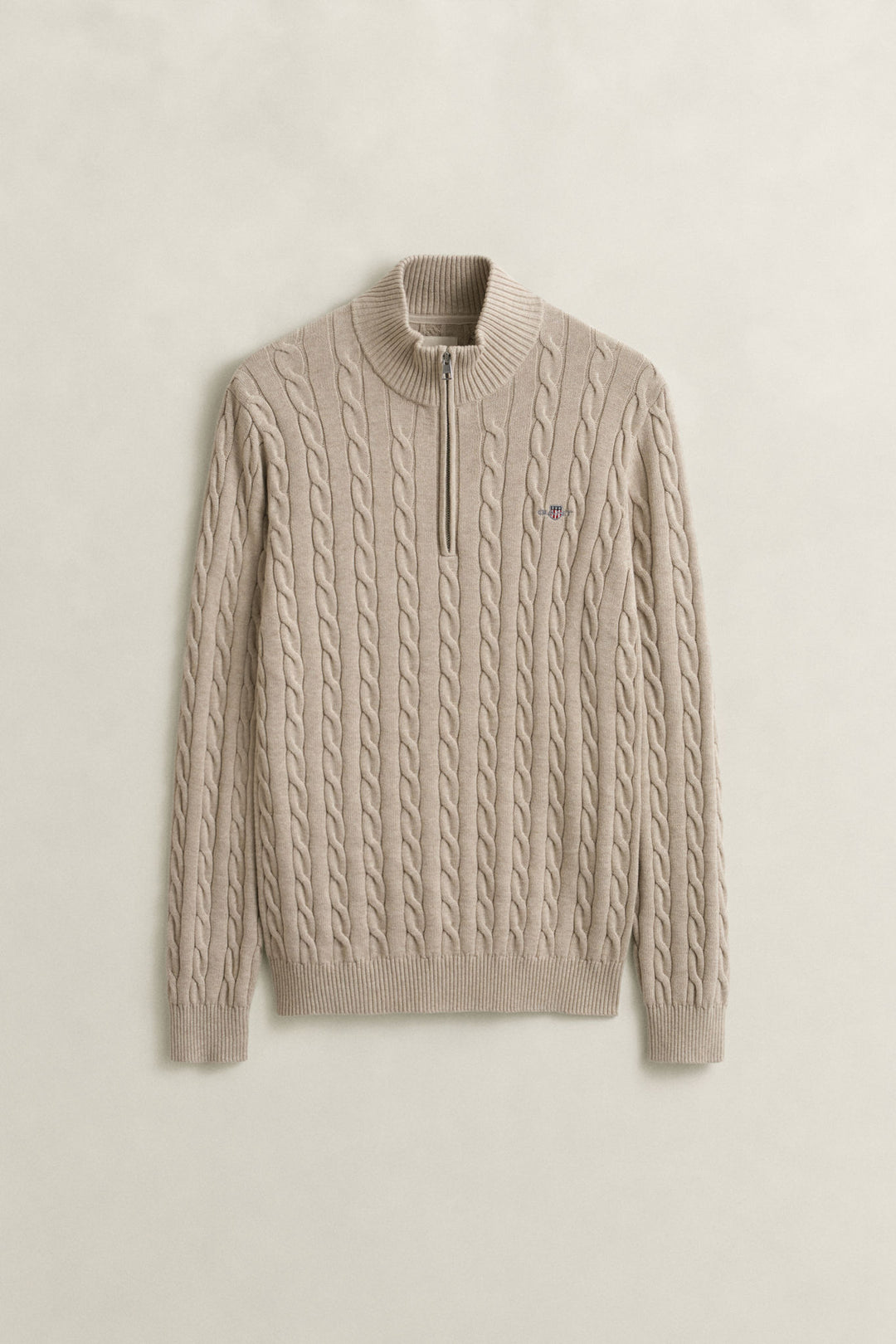 Cable Knit Half-Zip Sweater