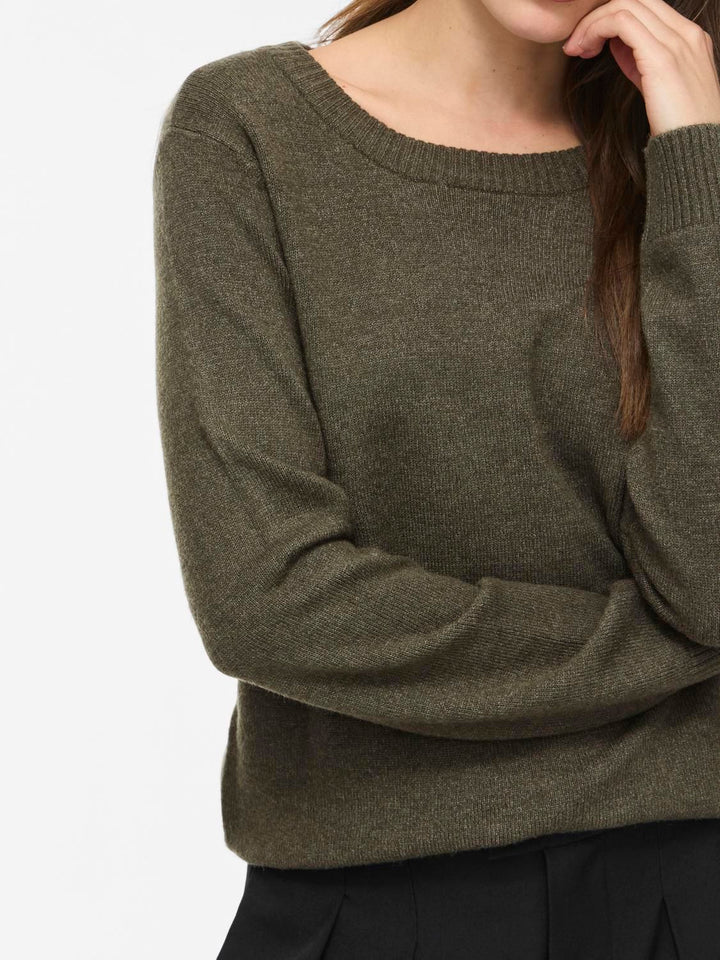 Viril O-Neck L/s  Knit Top - Noos