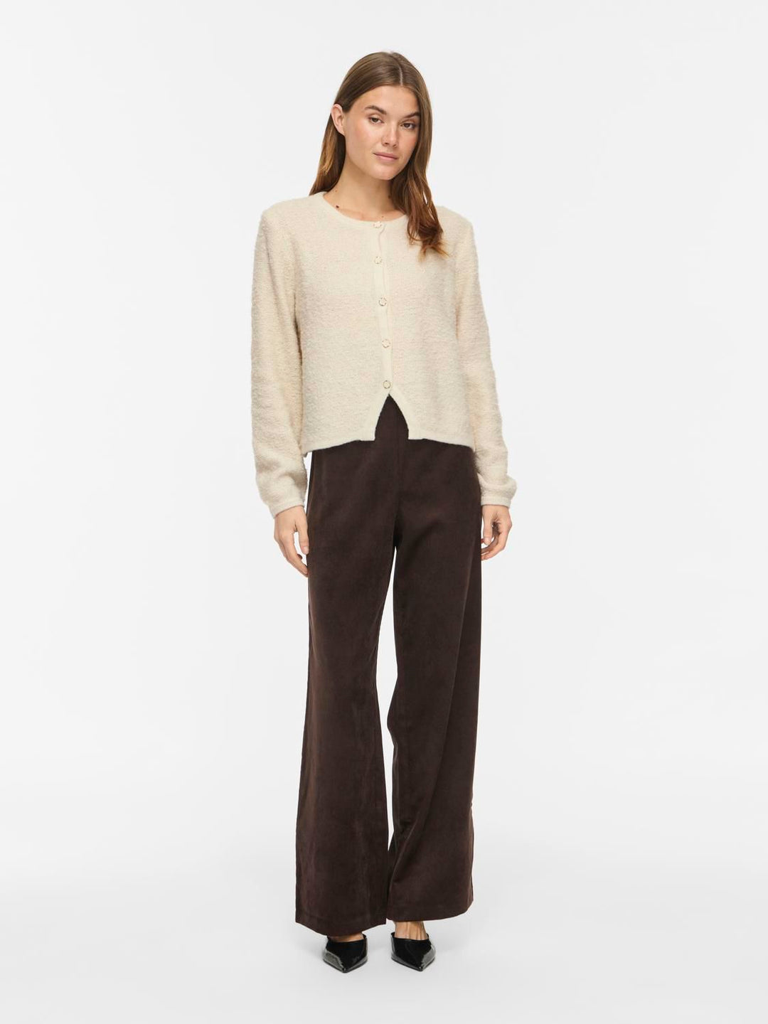 Vipigga O-Neck L/s Knit Jacket Noos