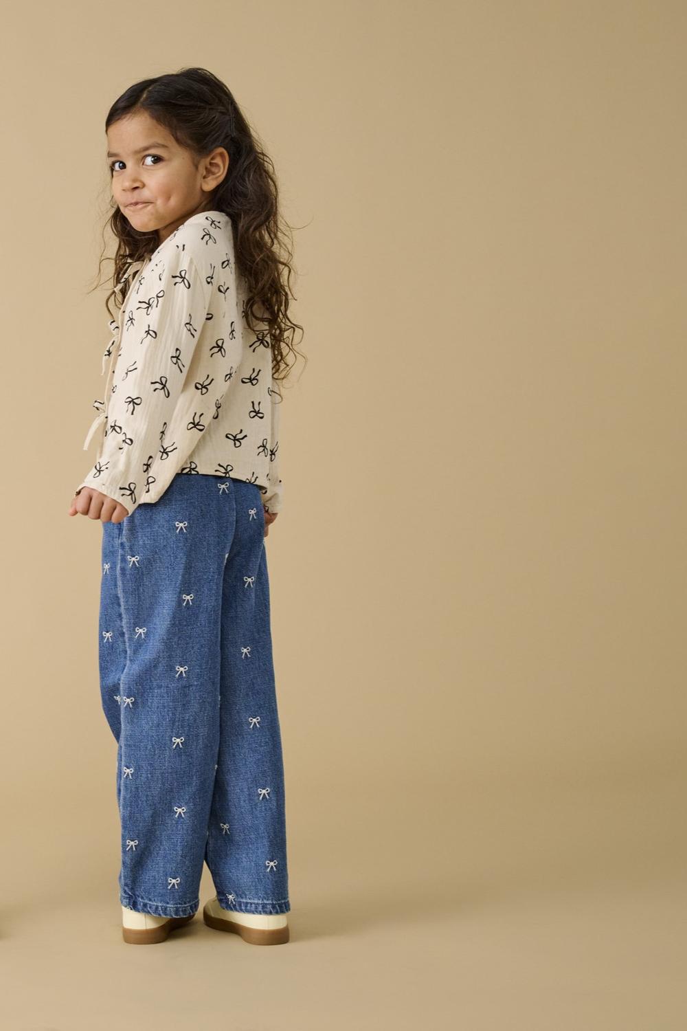 KMGPIERCE WIDE BOW JEANS