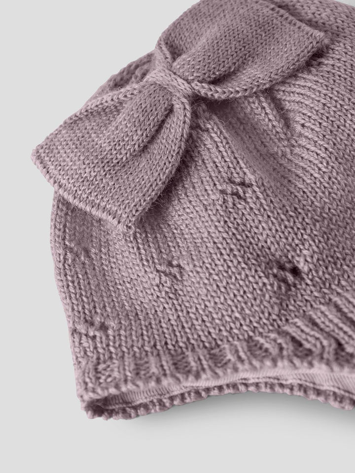 NBFWRILLA BOW WOOL KNIT HAT