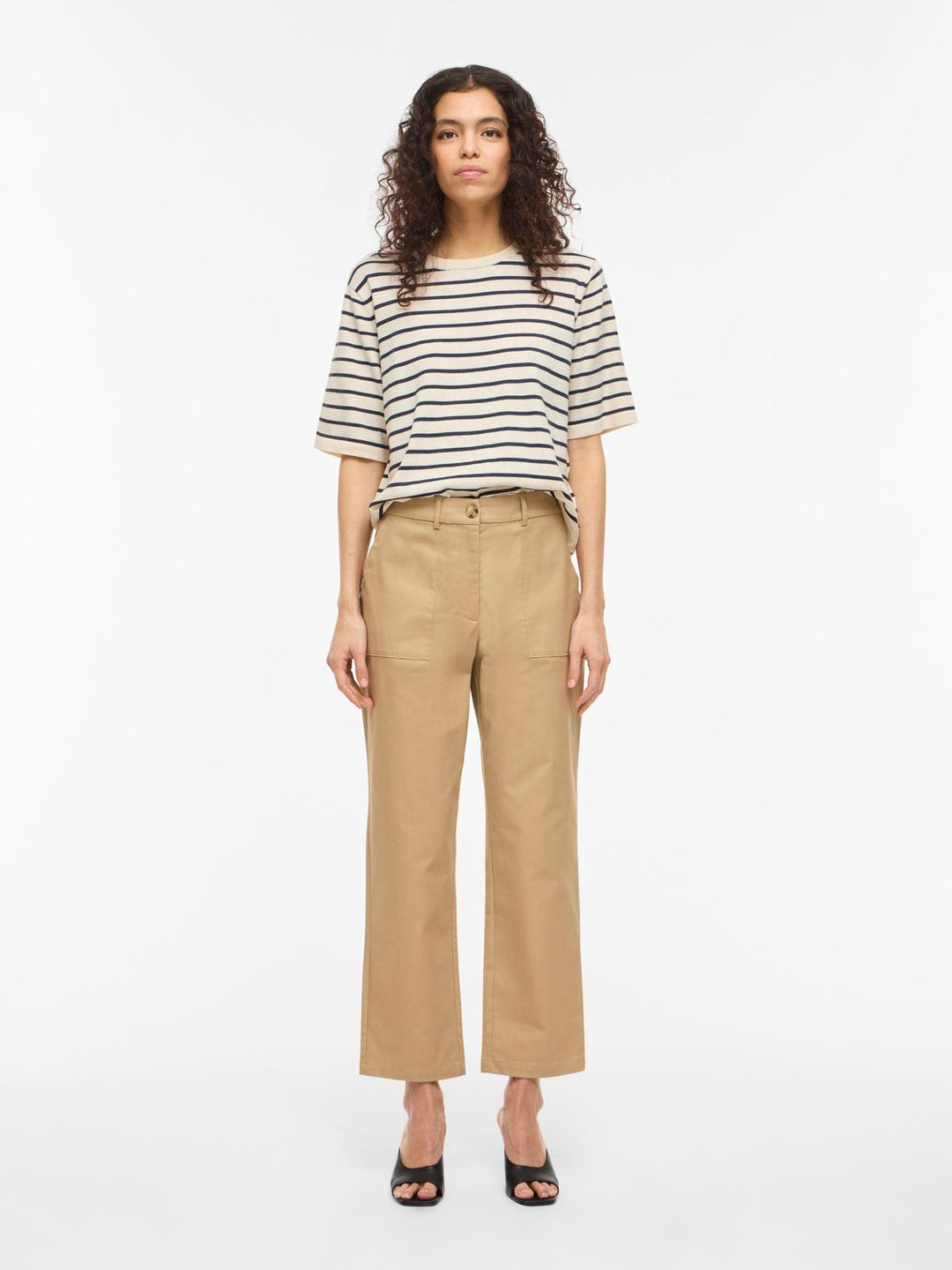 Vimalu O-Neck 2/4 Knit Top-Noos