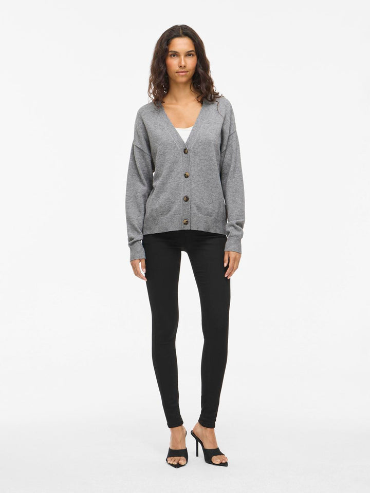 Viril V-Neck Knit Cardigan - Noos