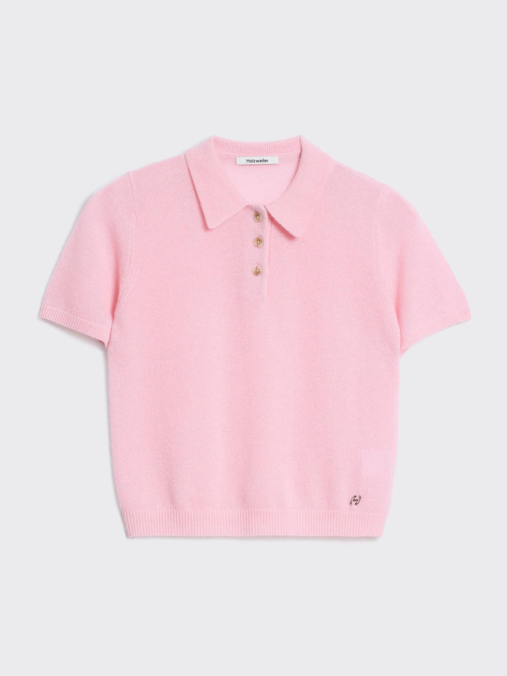 Cashmere Short Sleeve Polo 26-02