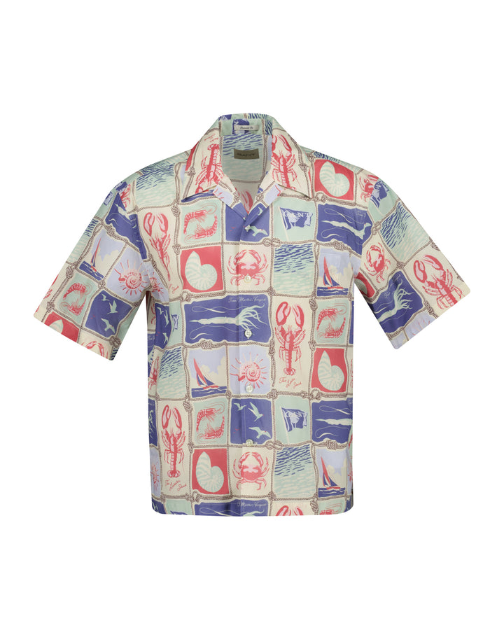 Rel Nautical Print Ss Shirt