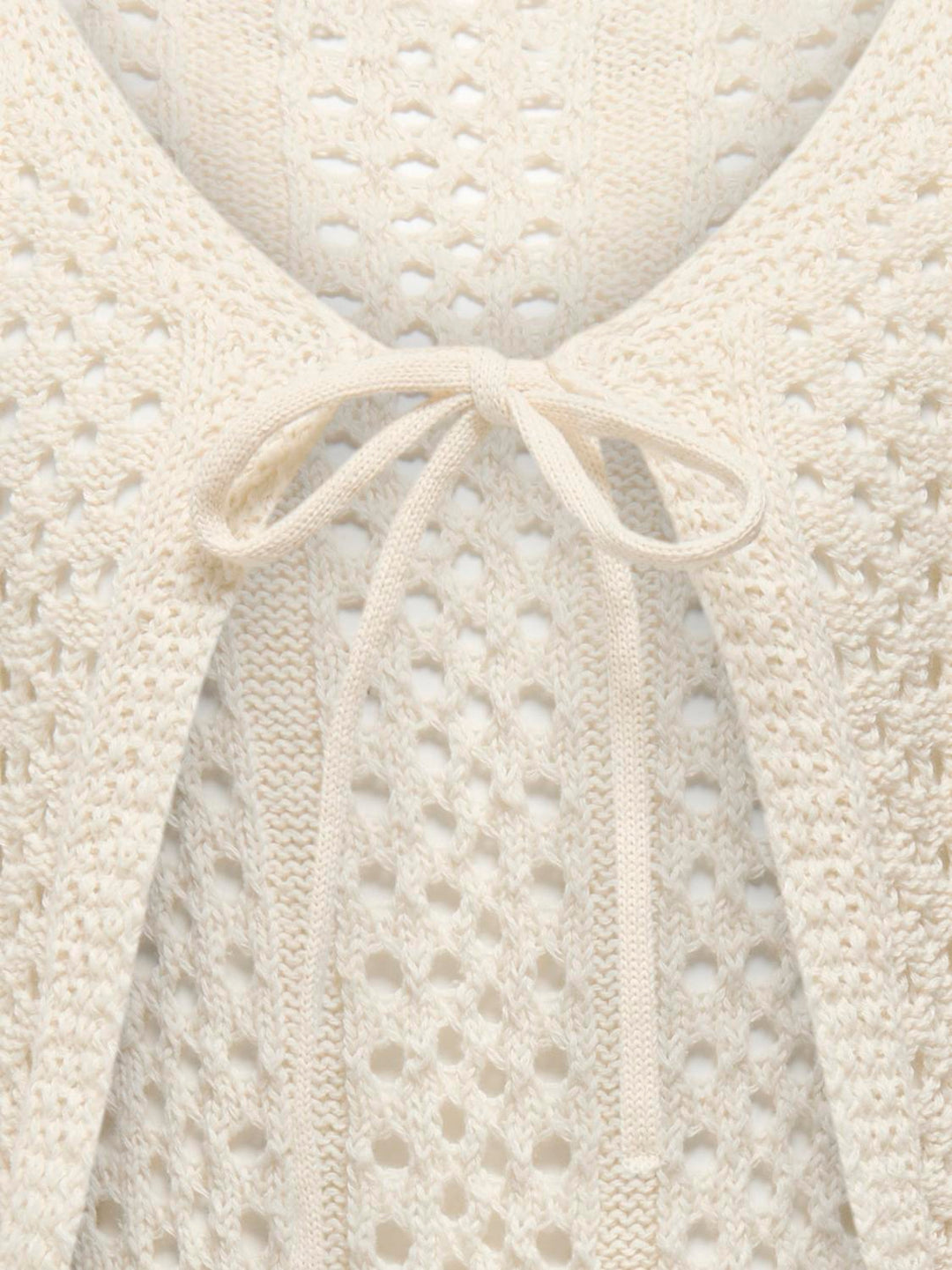 KOGMARINA CROP V-NECK KNT NOOS