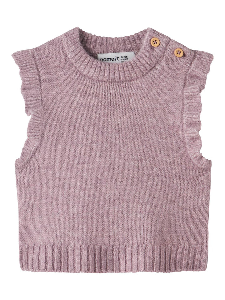 NBFROSELY STRIKKET VEST