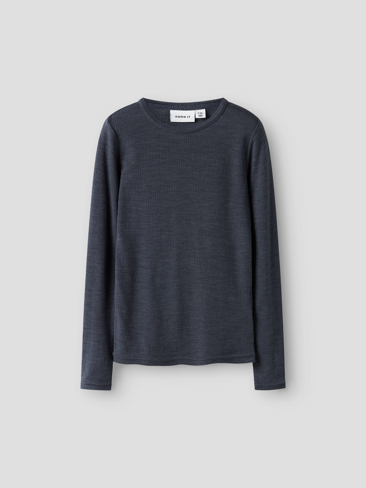 NKNWAX WOOL RIB LS TOP