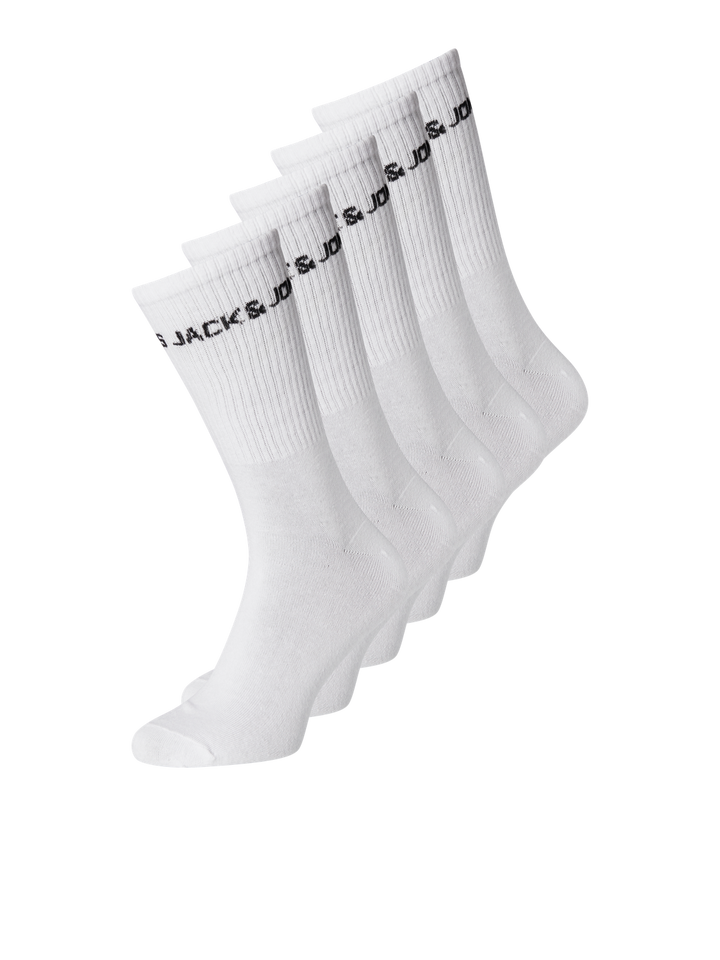 JACBASIC LOGO TENNISSOCK 5 PACK NOOS
