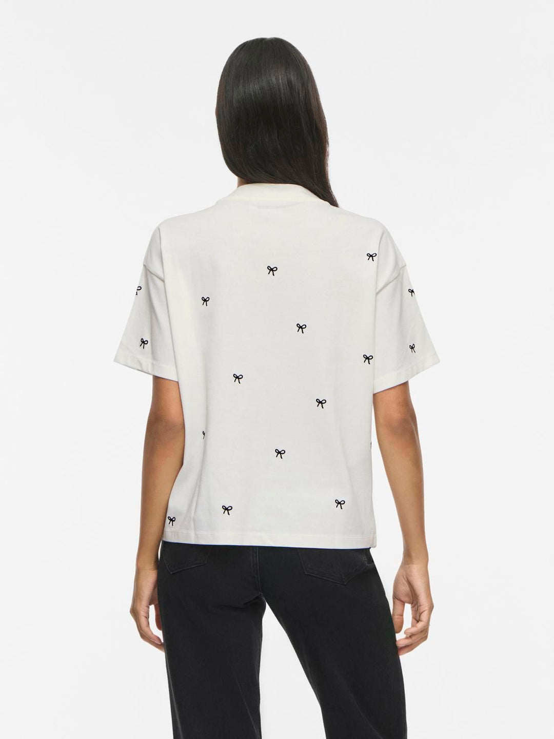 Vimonie Bow O-Neck S/s T-Shirt/rn