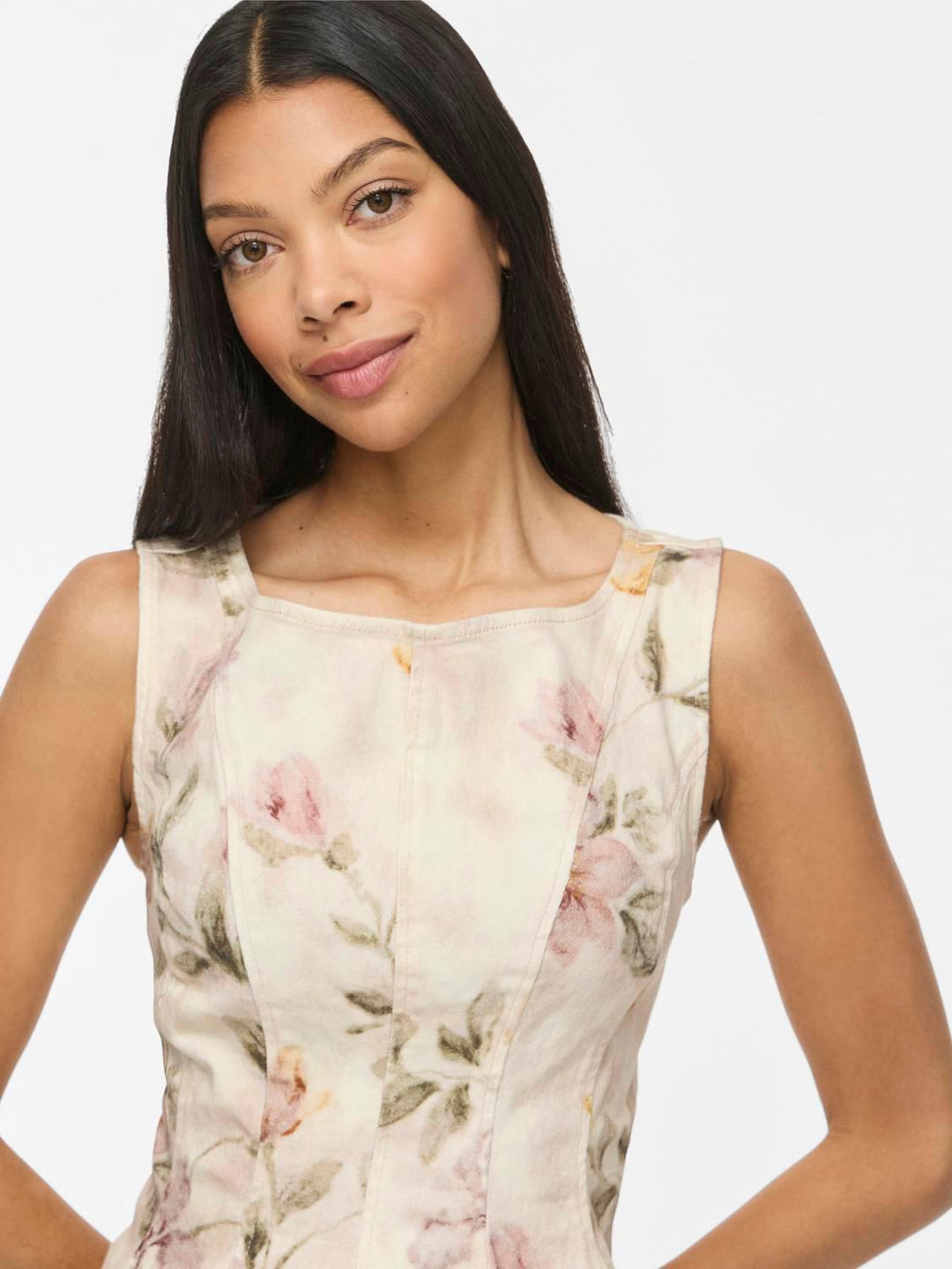 Vichia S/l Peplum Top