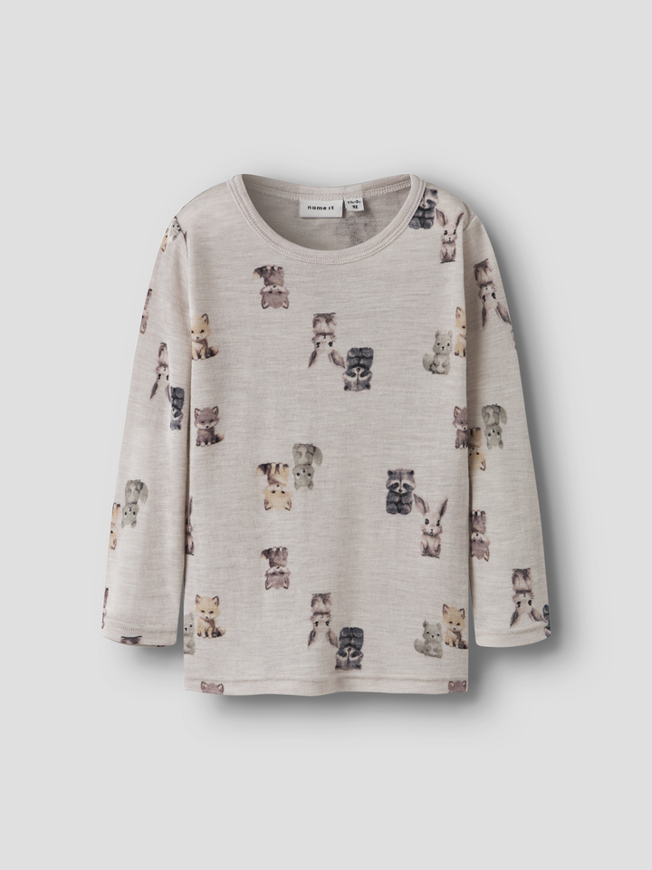NMMWANG WOOL RIB LS TOP