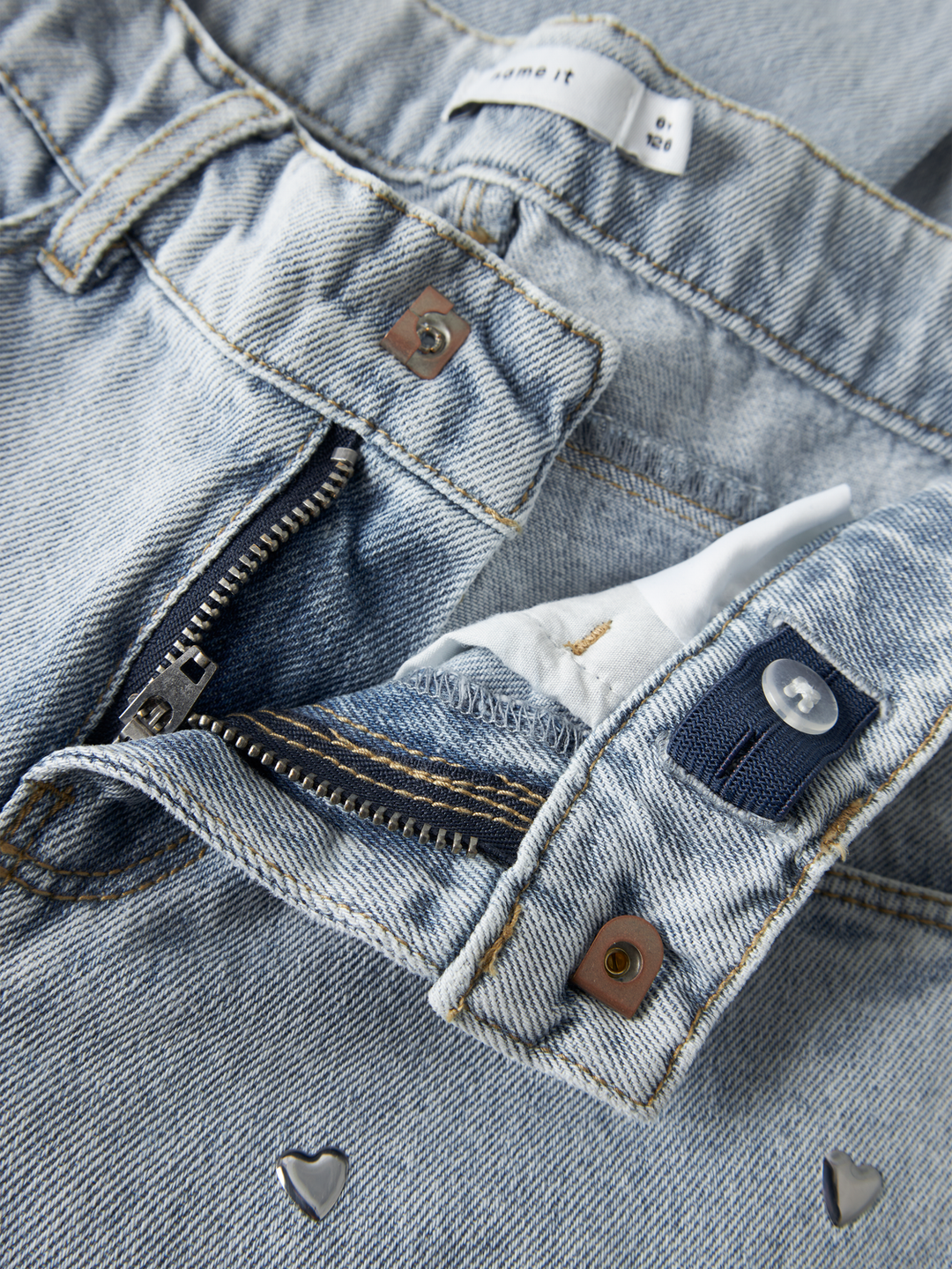 NKFROSE WIDE HEART STUDS JEANS