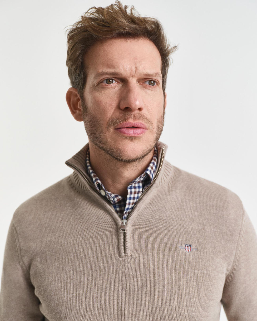 Casual Cotton Half Zip