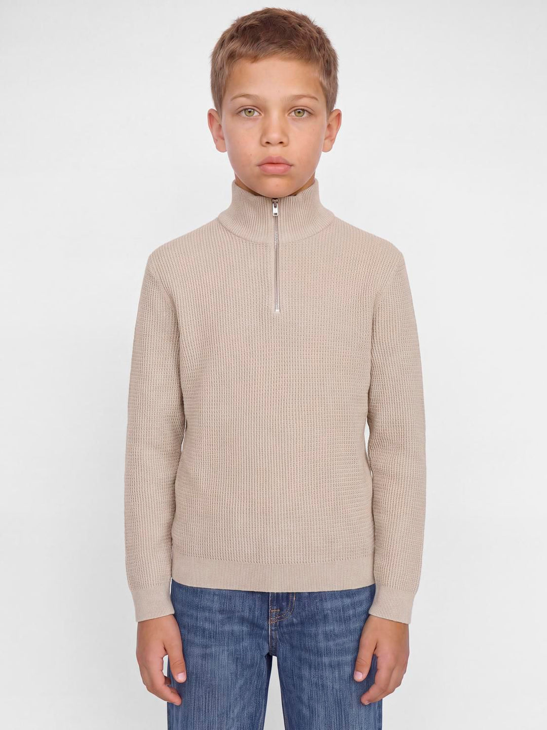 JPRBLUSTANLEY KNIT HALF ZIP