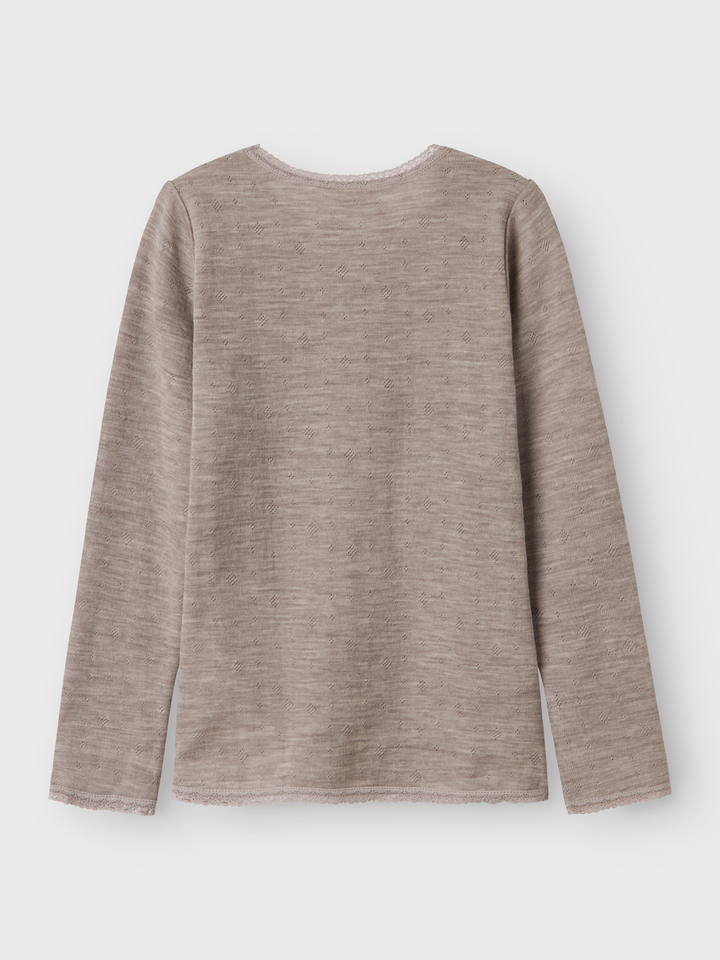 NKFWANG WOOL NEEDLE LS TOP
