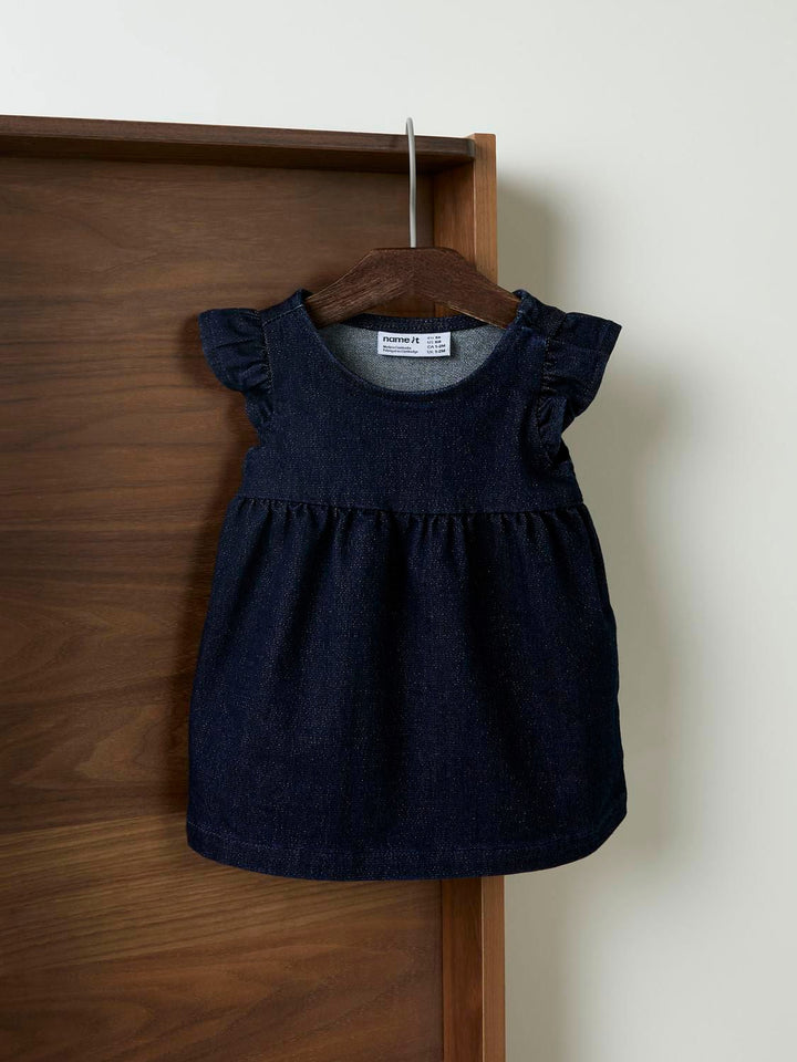 NBFEMBER DENIM GLITTER KJOLE