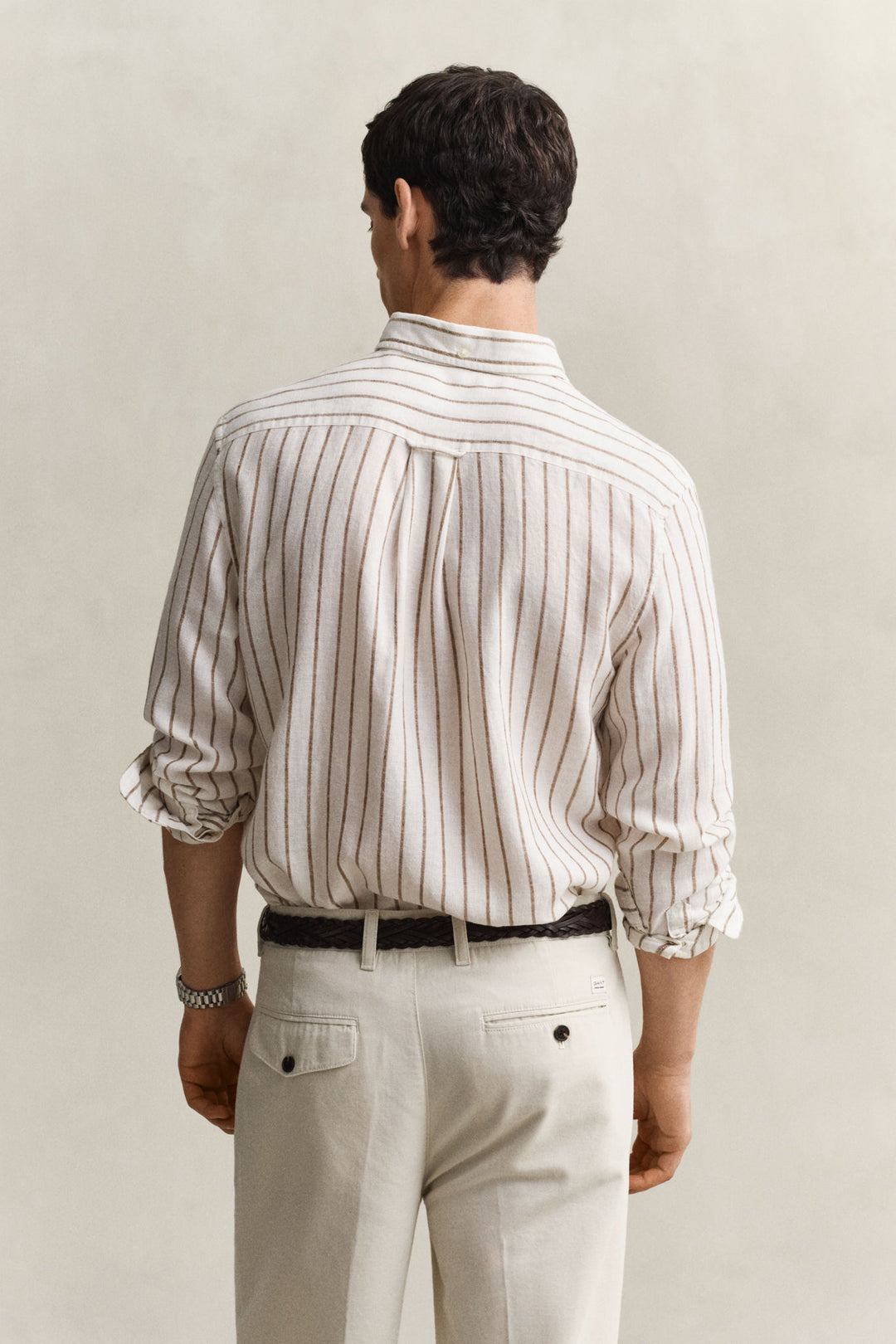 Reg Linen Viscose Stripe Shirt