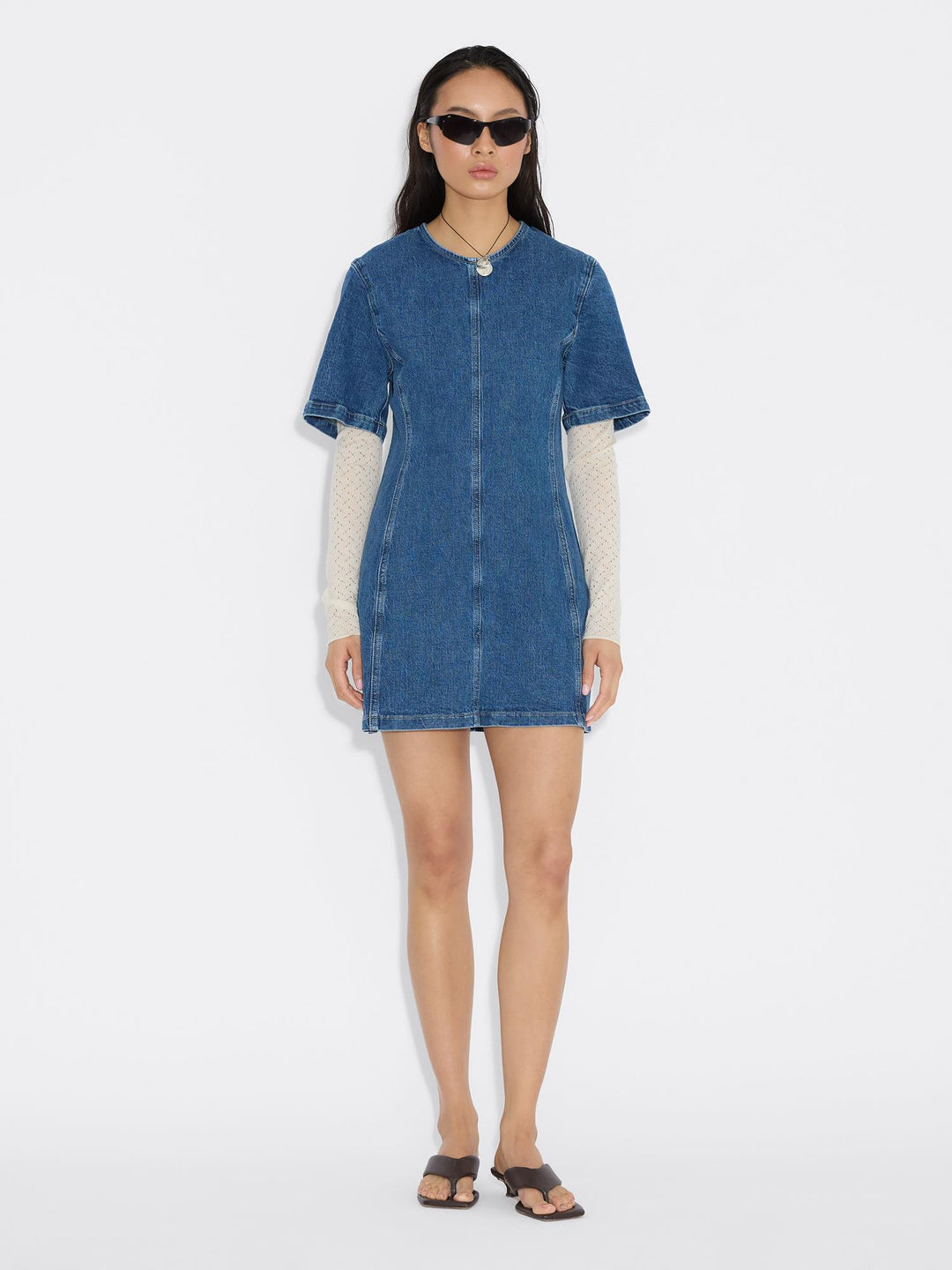 Short Denim Dress 26-02