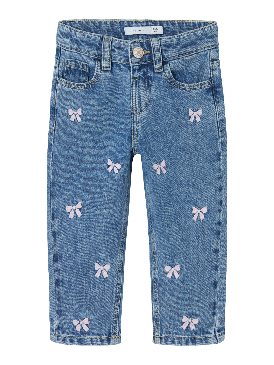 NMFBELLA MOM EMB JEANS