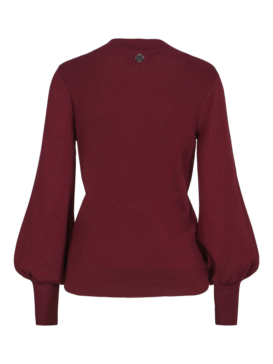 Ribbed merino sleeve pullover