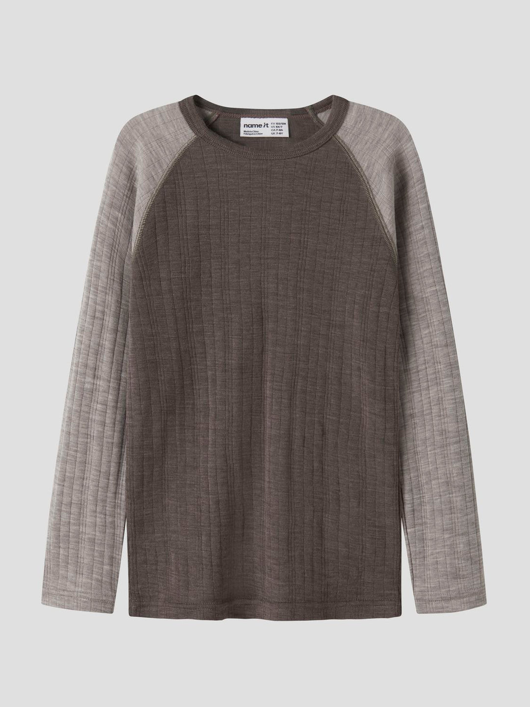 NKMWANG WOOL NEEDLE LS TOP SOLID