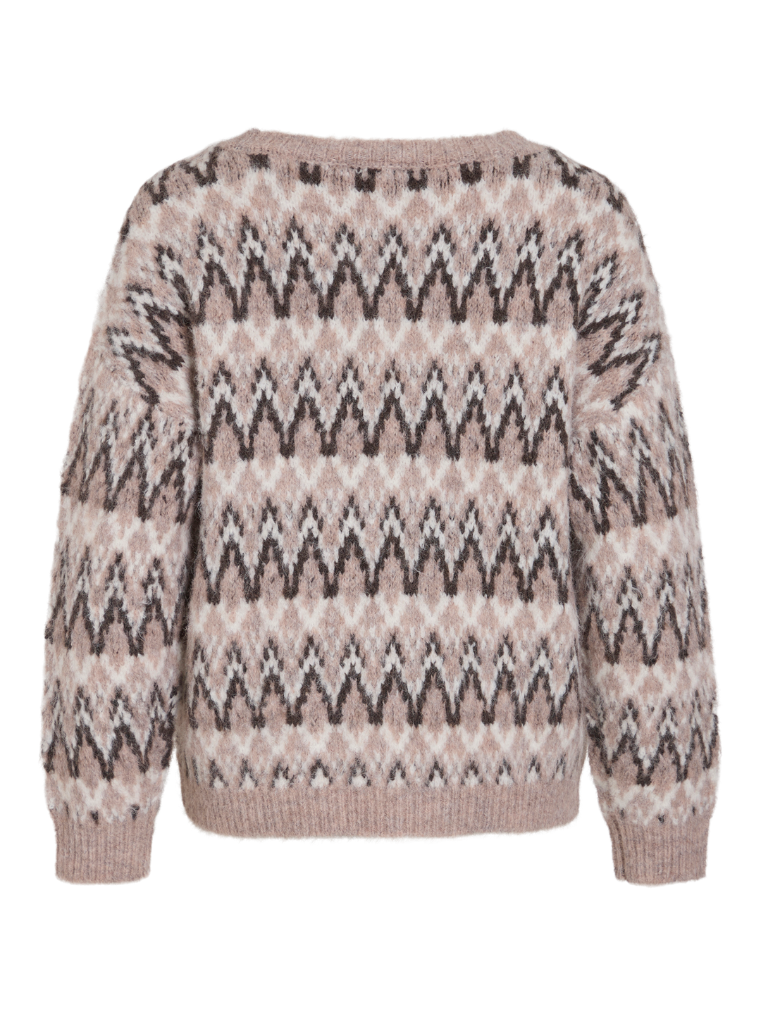 Vimargi O-Neck L/s Jacquard Knit Top
