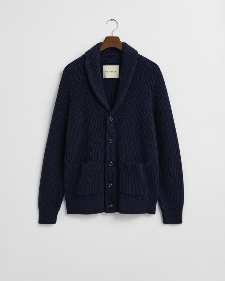 Cardigan Med Sjalkrage I Ullblanding